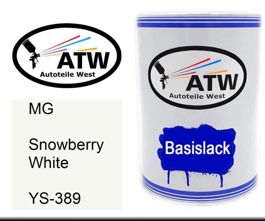 MG, Snowberry White, YS-389: 500ml Lackdose, von ATW Autoteile West.